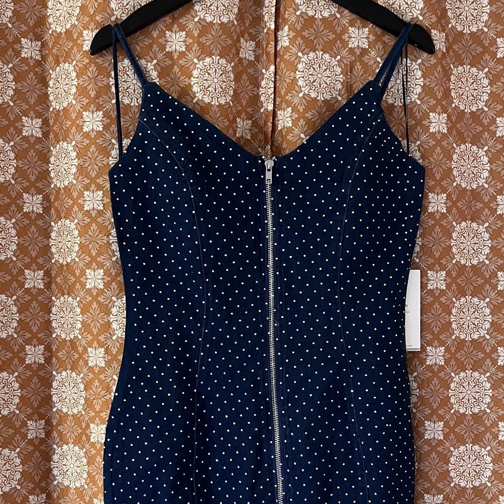 Denim Sequin Dress